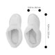 thumbnail image 2 of Xiao Hua Pantuflas forradas con plantillas cálidas de felpa, 2 pares, desmontables y lavables, forro de zapato con agujeros peludos adecuado para botas y pantuflas, color blanco, 2 of 5