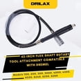 thumbnail image 2 of 42" Flex Shaft Rotary Tool Attachment – Compatible with Dremel Flex Shaft Models 100, 200, 300, 3000, 4000, 4300, 8220, 8240, 8250, 8260 – Precision Extension Shaft for Carving & Engraving, 2 of 9