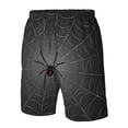 thumbnail image 4 of Pofeuu Black Spider On Web Prin Men's Swim Trunks Quick Dry Bathing Suit Swimming Board Shorts Mesh Lining Beach Swimwear-Small, 4 of 6