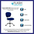 thumbnail image 4 of Flash Furniture Mid-Back Blue Mesh Padded Swivel Task Office Chair with Chrome Base, 4 of 13