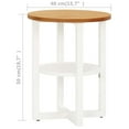 thumbnail image 4 of vidaXL Lamp Table 40x50 cm Solid Oak Wood, 4 of 4