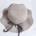 thumbnail image 2 of DPTALR Children's Hat Handmade Holiday Cap Leisure Sun Straw Cap, 2 of 2