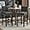 Dark Gray-29inch, variant on Counter Height Bar Stool 26 Inches Upholstered High Back Barstool with Antique Nail Heads Solid Wood Set of 2 Counter Height Bar Chairs,Light Grey