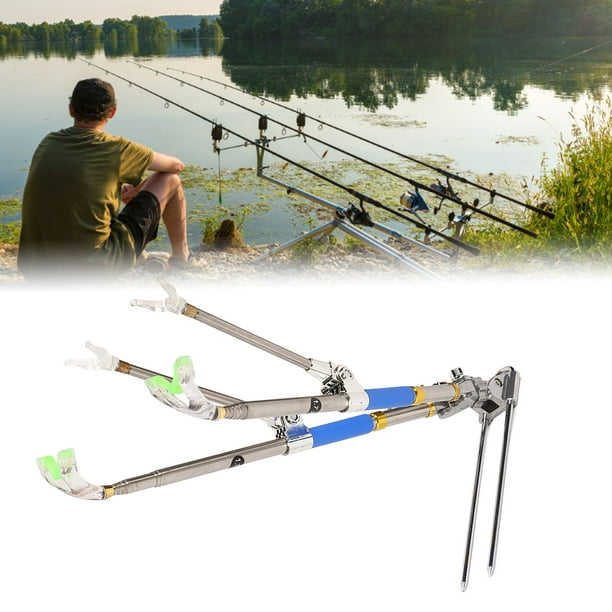 Fishing Rod Support, Firm Rotating Antenna Head Fish Rod Bracket 1.7m With  Ground Insertion For Various Terrains 