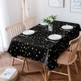 thumbnail image 2 of Star Black Table Cloth Waterproof Dining Tablecloth for Table Kitchen Decorative Coffee Cuisine Party Table Cover, 2 of 7