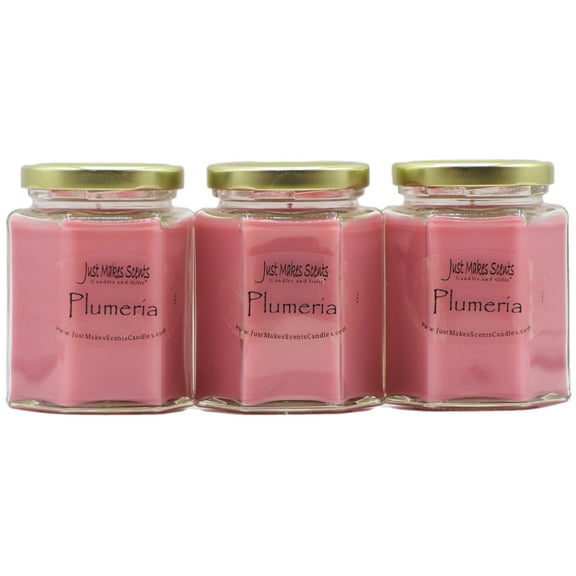 Plumeria 3-Pack Candle -Just Makes Scents Candles & Gifts
