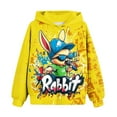 thumbnail image 5 of Sudadera con capucha para niño, para niño, con estampado de Feliz Día de Pascua, color, manga larga, informal, deportiva, con capucha, sudadera con capucha de manga larga, top con inserciones en los h, 5 of 5