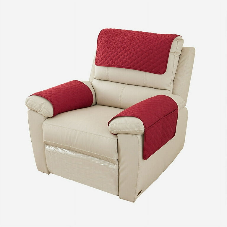Recliner Slipcovers Chair Arm Covers with Pockets Headrest Sofa Cover 3 4 5Pc Walmart