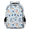 Blue, variant on Colorful Paisley Flowers Travel Backpack for Adults, Multi-Functional Casual Daypack with Adjustable Shoulder Straps, Boho Mexican Floral Laptop Bag for Work Outdoor