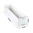 thumbnail image 3 of Efavormart 30x6'' Whitewash Wood Planter Boxes With Plastic Liner DIY Rustic Boxes Rectangle Wood Box For Wedding Party Decoration, 3 of 11