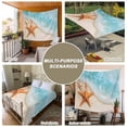 thumbnail image 6 of Coastal Starfish Large Tapestry for Bedroom Wall Hanging Tapestry, Simple Summer Nautical Ocean Beach Ceiling Backdrop Tapestries Poster Blanket Wall Decor for Teens Room Living Room Dorm 86" x 104", 6 of 8