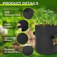 thumbnail image 2 of 2 Pack Potato Grow Bags with 2 Flaps 15 Gallon,Heavy Duty 14oz/yd² Planter Pot with Sturdy Handles and 2 Harvest Windows for Potato Tomato and Vegetables, 2 of 7