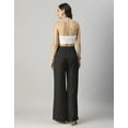 thumbnail image 2 of Moomaya Womens Solid Palazzo Pants, High Waist Ankle Length Wide Leg Trousers, 2 of 9