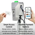 thumbnail image 4 of IronWatt Cyber Iron Commercial Level 2 EV Charger Payable, 240V 40A NACS, Pedestal/Wall Mount, UL Certified, 4 of 6