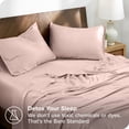 thumbnail image 4 of Bare Home TENCEL™ Sheet Set - Lyocell derived from Eucalyptus - California King, Blush, 4 of 7