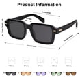 thumbnail image 4 of Gafas de sol SOJOS Retro Square Polarized SJ2345 para mujer/hombre, 4 of 5