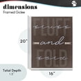 thumbnail image 3 of Fluff And Fold Brown Minimal White Framed Giclee Art, design by Marcus Prime, 3 of 9