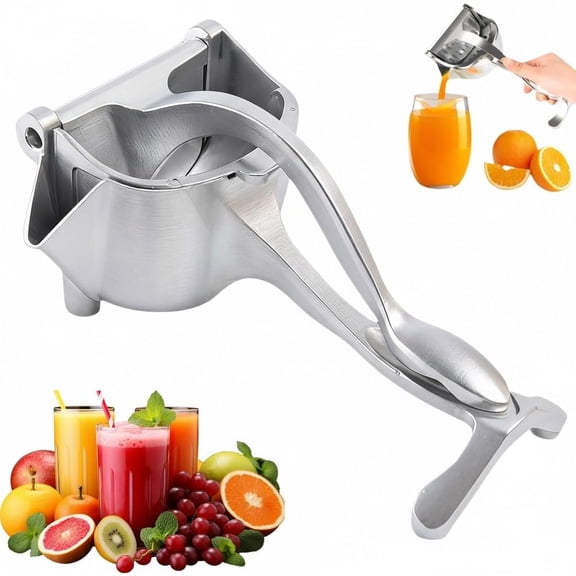 Aluminum Alloy Fresh Fruit Juice Extractor, 2026 New Heavy Duty Citrus Press, Handheld Fruit Juicer Squeezer, with Ergonomic Grip, Easy to Clean for Orange Citrus Pomegranate Lime Kitchen Tool
