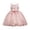 a-Pink199, variant on FINALGANG Girls Kids Solid Color Lace Tulle Dress Sleeveless Crewneck 3D Floral Applique Sequin Trim Princess Party Dress For Party Daily Wear White 12-24 Months