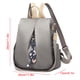 thumbnail image 3 of Mochila De Color Sólido Para Mujer Con Colgante De Gato, Bolsa De Viaje De Gran Capacidad, Mochila Impermeable De Tela Oxford, Mochila De Ocio, Mochila Escolar Speravity AP006916-01, 3 of 6