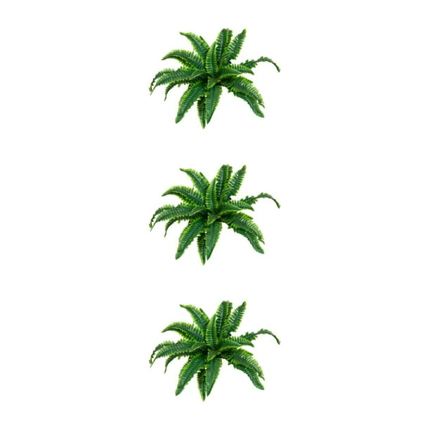 Cateissary Precio asequible Flores artificiales de larga duración para jardines Decoración de plantas artificiales 24 Persa verde oscuro Type1 NO1