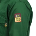 thumbnail image 6 of Flame Resistant Welding FR Shirt - 100% C - Light Weight - 7 oz (Large, Bottle Green), 6 of 6
