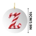 thumbnail image 3 of Ornements Alphabet pour Arbre de Noël, 26 Lettres Initiales Canne de Bonbon Pendentif Décoration Arbre de Noël, Monogramme Personnalisé Décorations Rouges pour Cadeaux Arbre de Noël Diy, 3 of 5