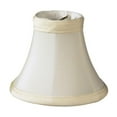thumbnail image 4 of 4" Slate Grey Premium Silk Set of 6 Chandelier Shantung Lampshades, 4 of 6