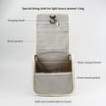 thumbnail image 6 of Small Hanging Travel Clouds Toiletry Bag Makeup Bag Cosmetic Organizer Portable - white, 6 of 7