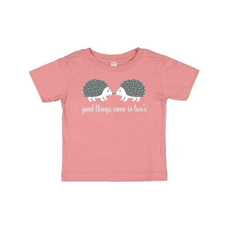 

Inktastic Twin Hedgehogs Baby Gift Gift Baby Boy or Baby Girl T-Shirt
