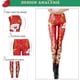 thumbnail image 4 of Mallas Navideñas Para Mujer, Mallas Con Forro Polar, Moda Informal, Estampado, Cintura Alta, Para Mantener El Calor, Pantalones Largos, Pantalones Largos Odeerbi ODB194840, 4 of 8