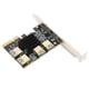 thumbnail image 4 of Tarjeta Vertical PCI-E, Fuente De Alimentación Directa Estable Ranura 16X Adaptador USB 3.0 Tarjeta Vertical Gpu Para Windows XP / Win7 / Win8 / Win10 / LNUX / D0S ANGGREK PCI‑E 1 to 4 Adapter Card, 4 of 8
