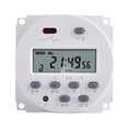 thumbnail image 4 of Cateissary Interruptor de tiempo Digital semanal programable lámpara temporizador relé reemplazo electrónico cargador de vehículo recargable Type2 NO2, 4 of 6