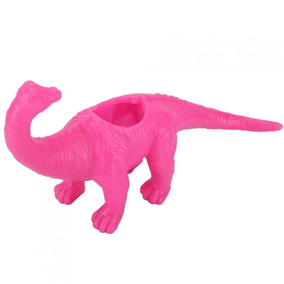 Verdant Touch Pot de fleurs en forme de dinosaure pour cactus et plantes grasses - Décoration de jardin (rose rouge)