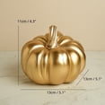thumbnail image 2 of Halloween Pumpkin Decor Gold Accent Decor Modern Fall Decor for Home Indoor Fall Decor for Mantel Shelf and Table 1 Pack, 2 of 7