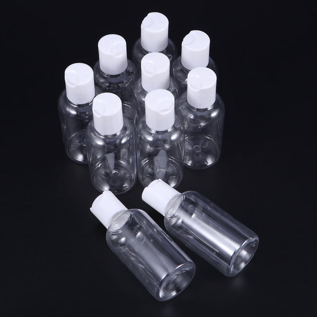 Minkissy 15 Pcs Bouteille Rechargeable Plastique Transparente Rangement pour Gel Douche