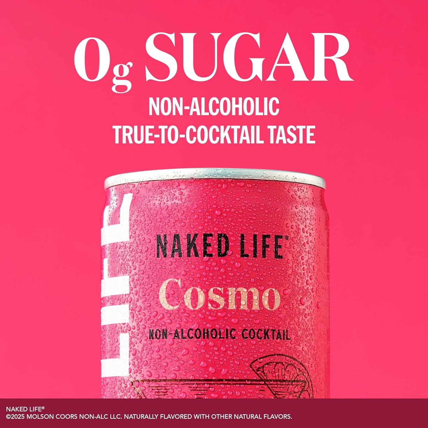 (Pack Of 6) Naked Life Non-Alcoholic Cocktail Cosmo 4 Pack 33.6 Fo
