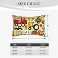 thumbnail image 6 of Haiem Pillowcase for Hair and Skin Queen - Vehicles Printed Soft Pillowcase with Envelope Closure-14"x20", 6 of 9