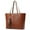 Brown, variant on SENDEFN Tote Bags with Zipper Leather Purses and Handbags for Women Large Hobo Shoulder Bag