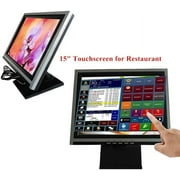 15''In Touch Screen Monitor LCD Display Touchscreen POS Retail Kiosk Restaurant