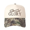 thumbnail image 3 of Give God GLORY Letter Embroidered Color Block Trucker Hat Unisex Adjustable Cotton Breathable Fashion Cap for Travel Daily Wear, 3 of 11