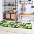 thumbnail image 4 of Dreamtimes Summer Lemon Tropical Hallway Runner Rug 2'x6' Kitchen Rug with Rubber Backing Palm Leaves Fruit Non Slip Entryway Rug Runner Washable Soft Area Rug for Hallway Bedroom Kitchen Decor, 4 of 6