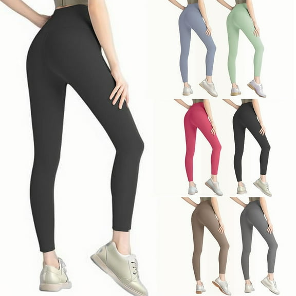 50% Off Clear! Dgankt Womens Leggings Leggings for Women - High Waisted Tummy Control Soft Yoga Pants for Workout on Clearance