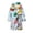 Blue A, variant on Kids Toddler Girls Boys Cartoon Bathrobe,Skin-Friendly Soft Robe Pajamas with Belt Hooded Bath Towel Sleepwear Casual Cotton Fleece Bathrobe for 2-13Y