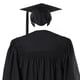 thumbnail image 2 of Vestido de graduación de licenciatura negro de pregrado Vestido de adulto tejido Vestido de graduación de escuela secundaria universitaria, 2 of 4