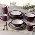 thumbnail image 4 of Noritake Colorwave Burgundy 16-Piece Curve Dinnerware Set, Service for 4, 4 of 7