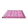 thumbnail image 2 of Ahgly Company Machine Washable Indoor Rectangle Oriental Pink Traditional Area Rugs, 4' x 6', 2 of 4