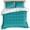 Blue, variant on 3 Piece Dark Green Duvet Cover Set Twin Size, Microfiber Comforter/Quilt Cover with Corner Ties and 2 Pillowcases, Modern Pure Dark Green All Season Soft Bedding with Zipper Closure