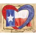 thumbnail image 2 of Khayat, Natalie 14x12 Black Ornate Wood Framed with Double Matting Museum Art Print Titled - Texas_Heart, 2 of 4