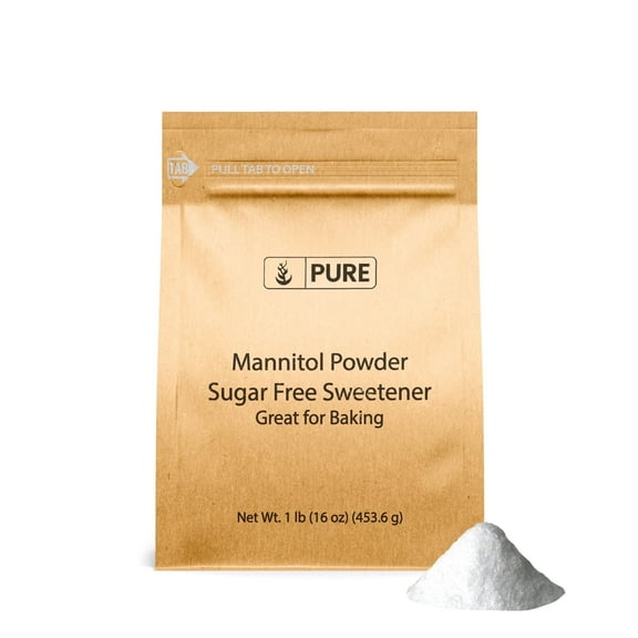Pure Original Ingredients Mannitol Powder 1 lb Sugar Free Sweetener, Great For Baking